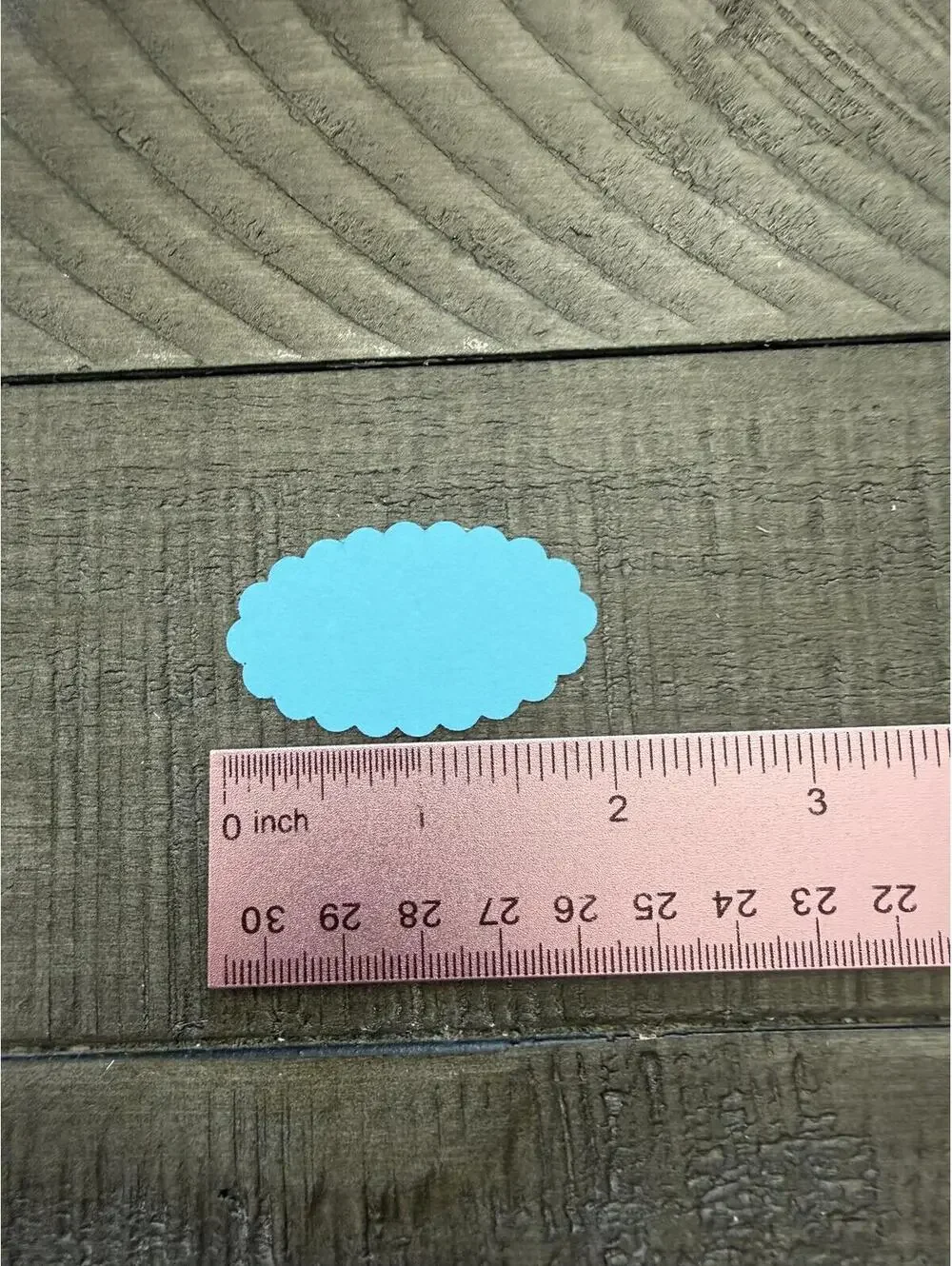 Stampin’ Up scalloped oval shape punch
